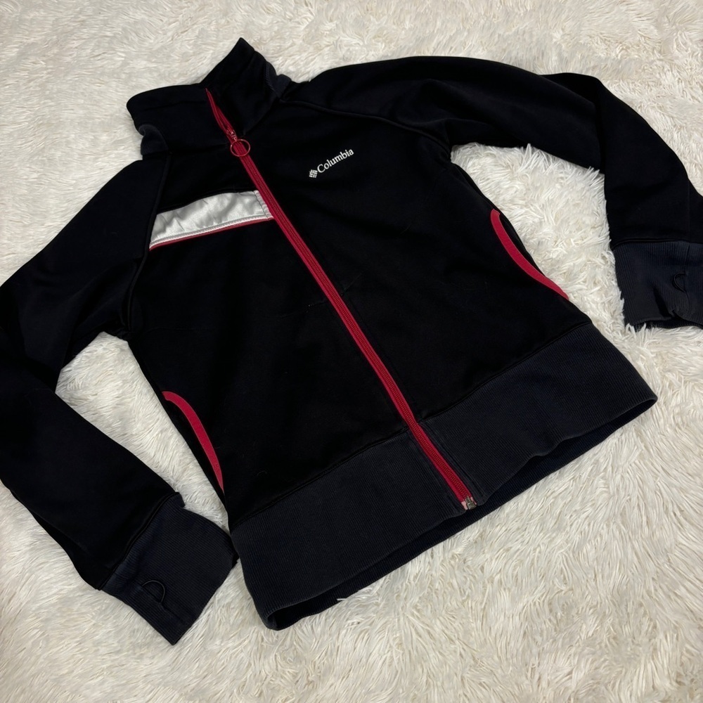 Columbia Women's Black and Red Ski Jacket